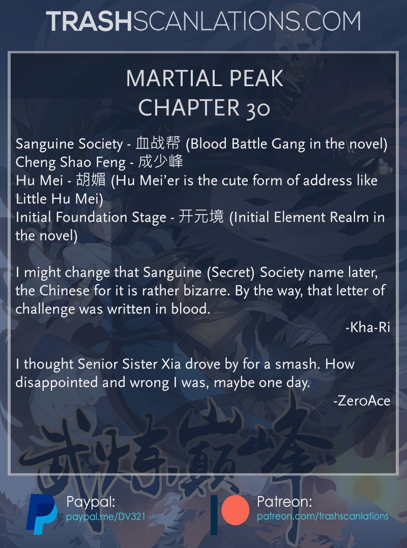 Martial Peak, Chapter 31