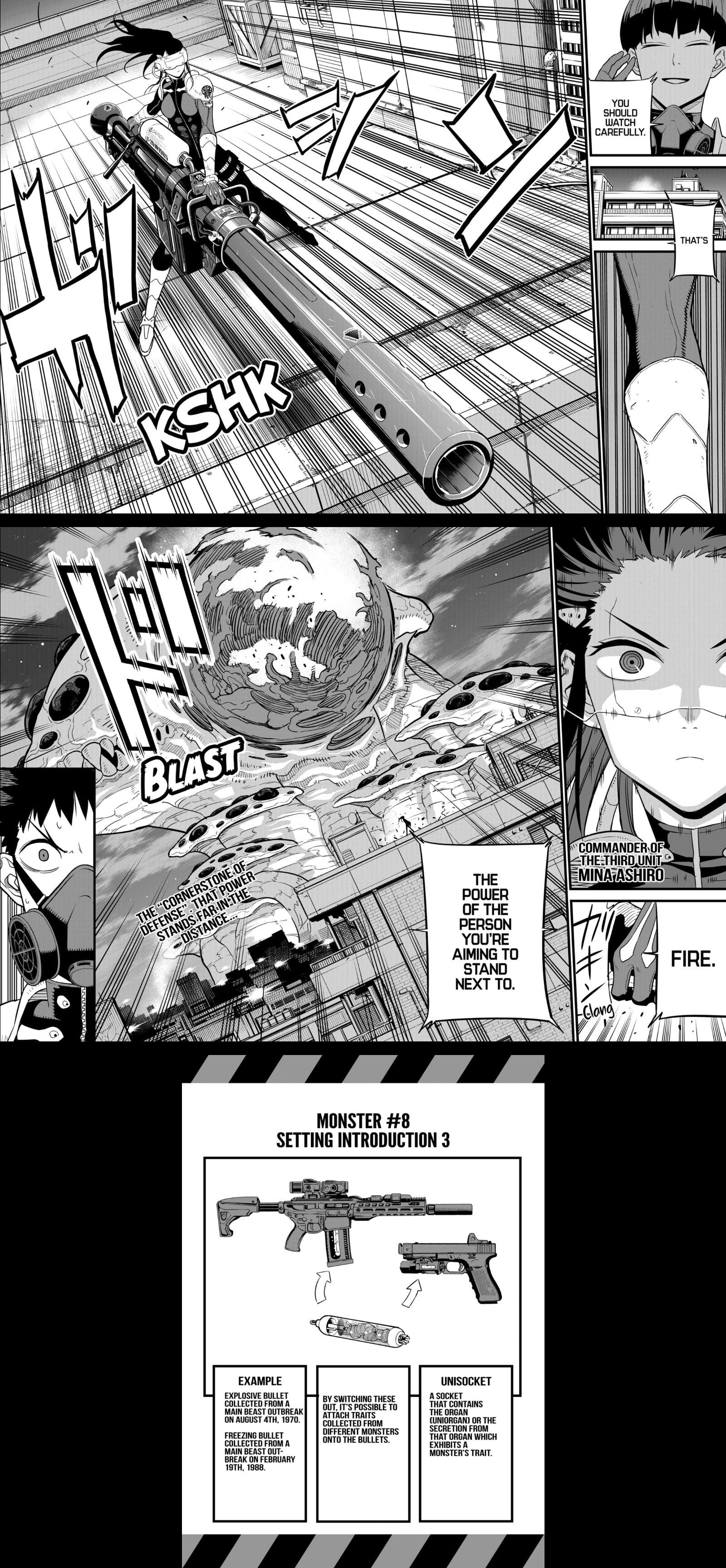 Kaiju No. 8, chapter 13