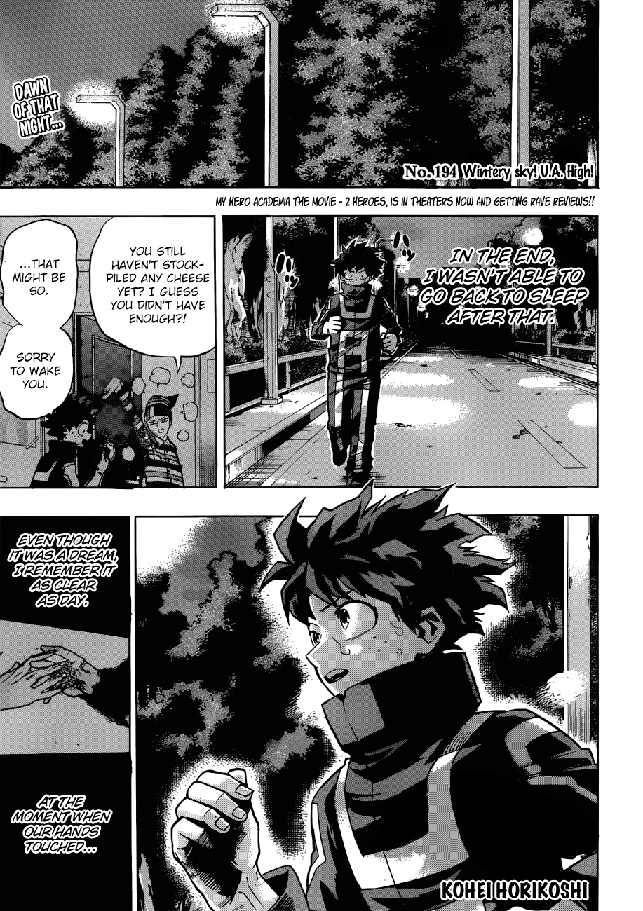 My Hero Academia, chapter 194