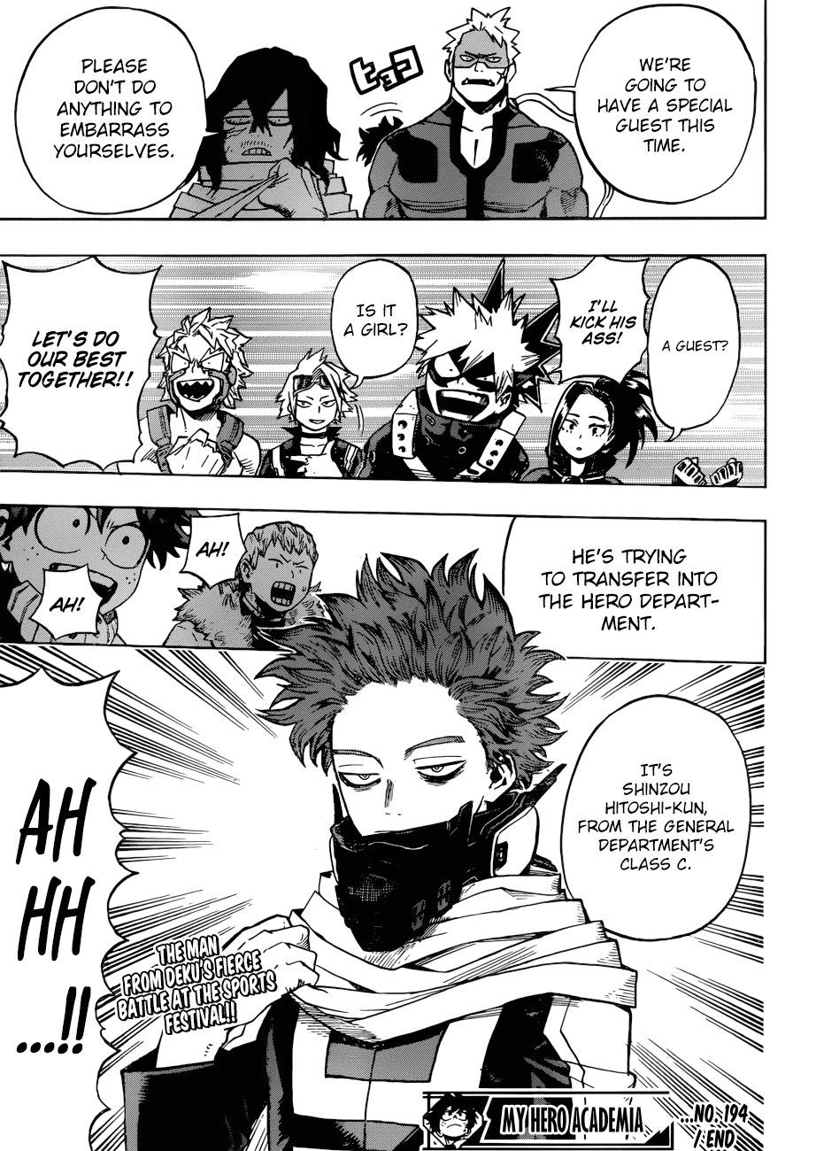 My Hero Academia, chapter 194