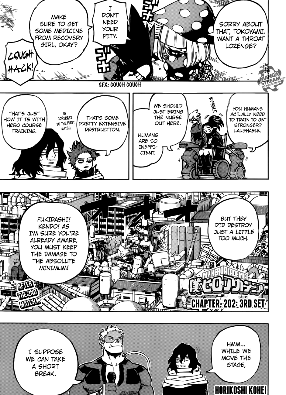 My Hero Academia, chapter 202