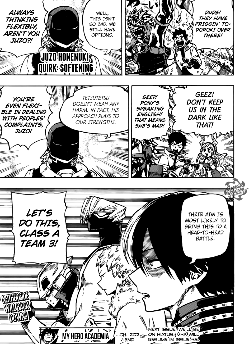 My Hero Academia, chapter 202