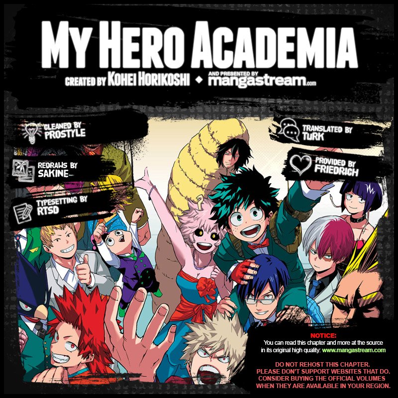 My Hero Academia, chapter 202