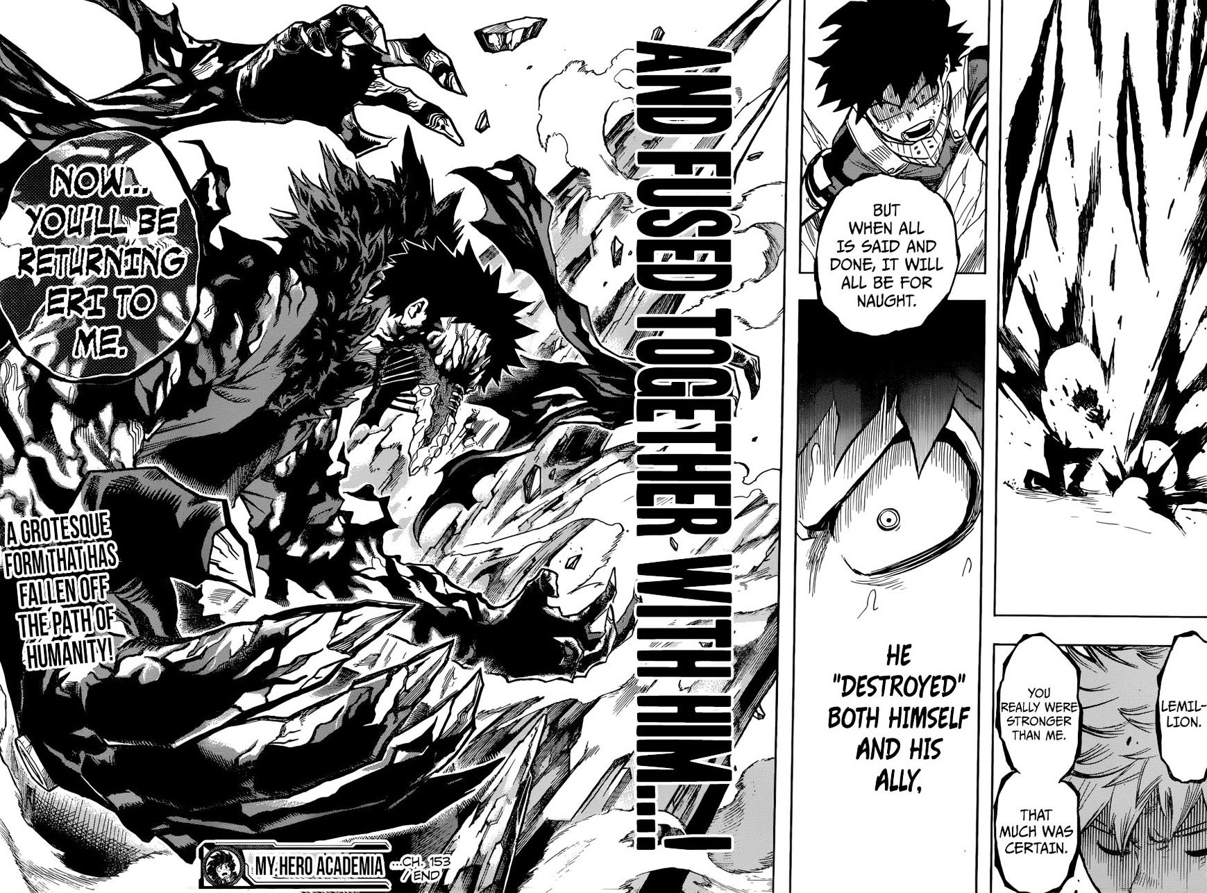 My Hero Academia, chapter 153