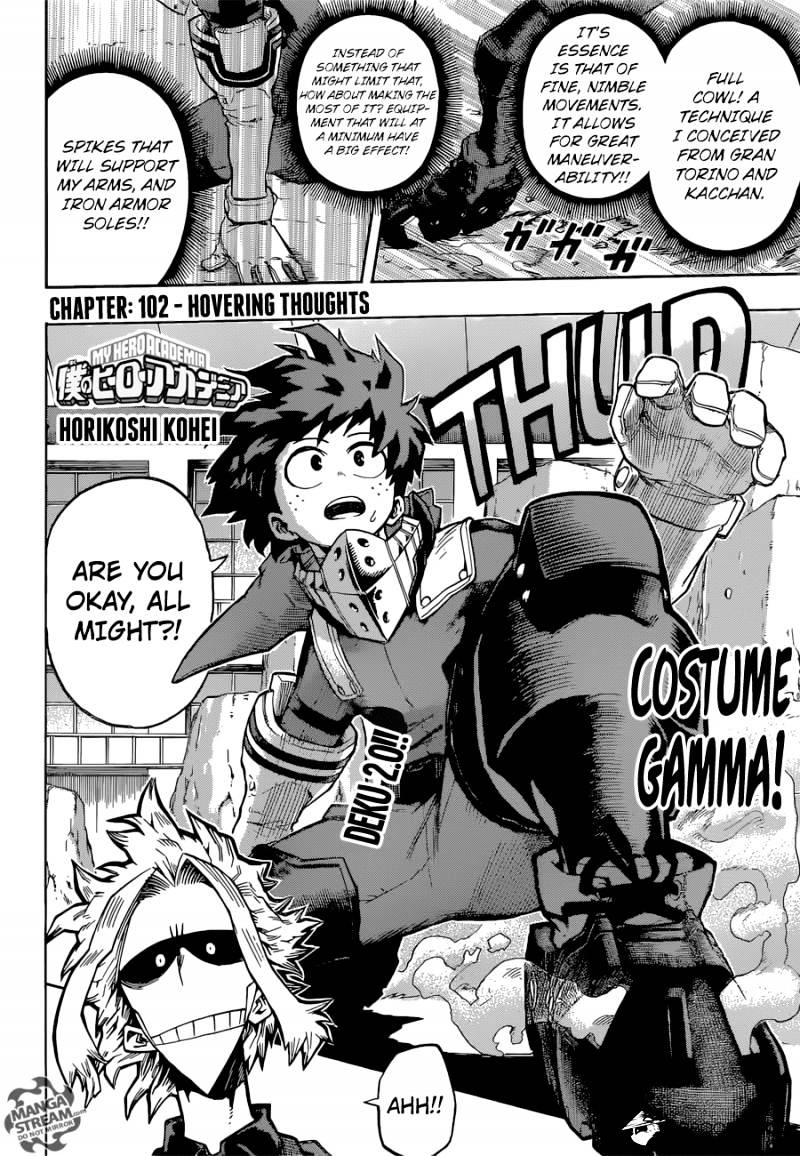 My Hero Academia, chapter 102