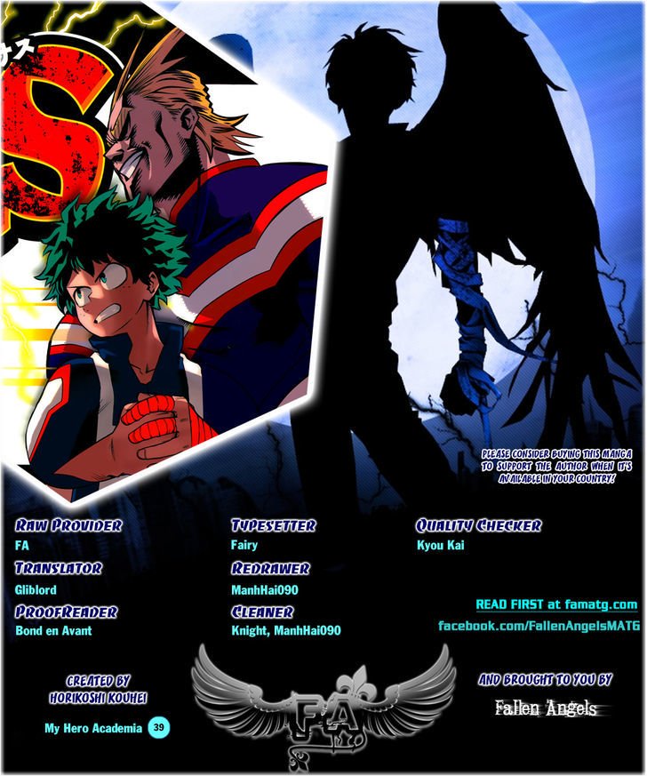 My Hero Academia, chapter 39