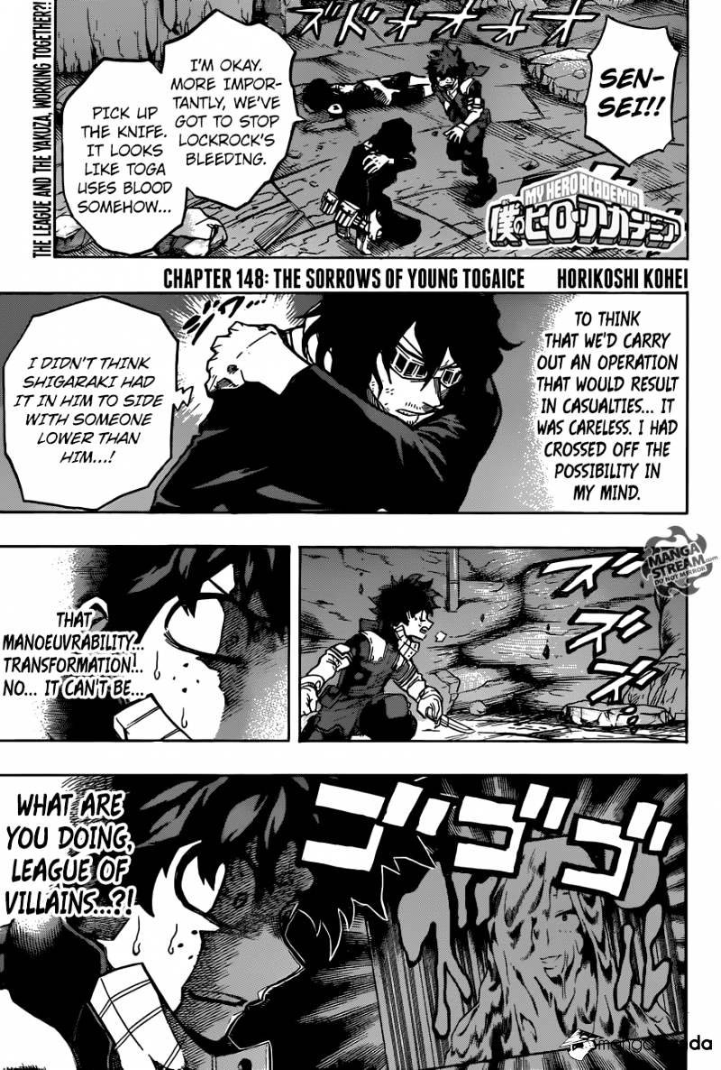 My Hero Academia, chapter 148