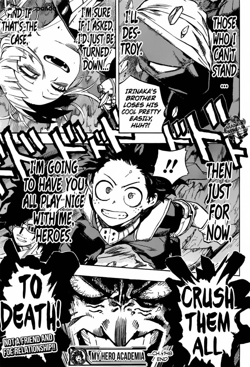 My Hero Academia, chapter 148