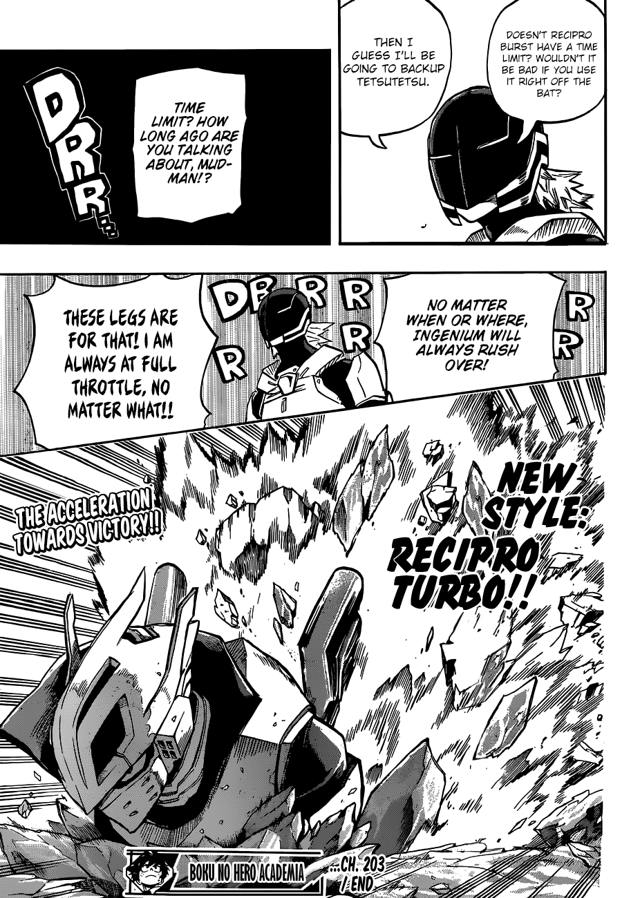 My Hero Academia, chapter 203