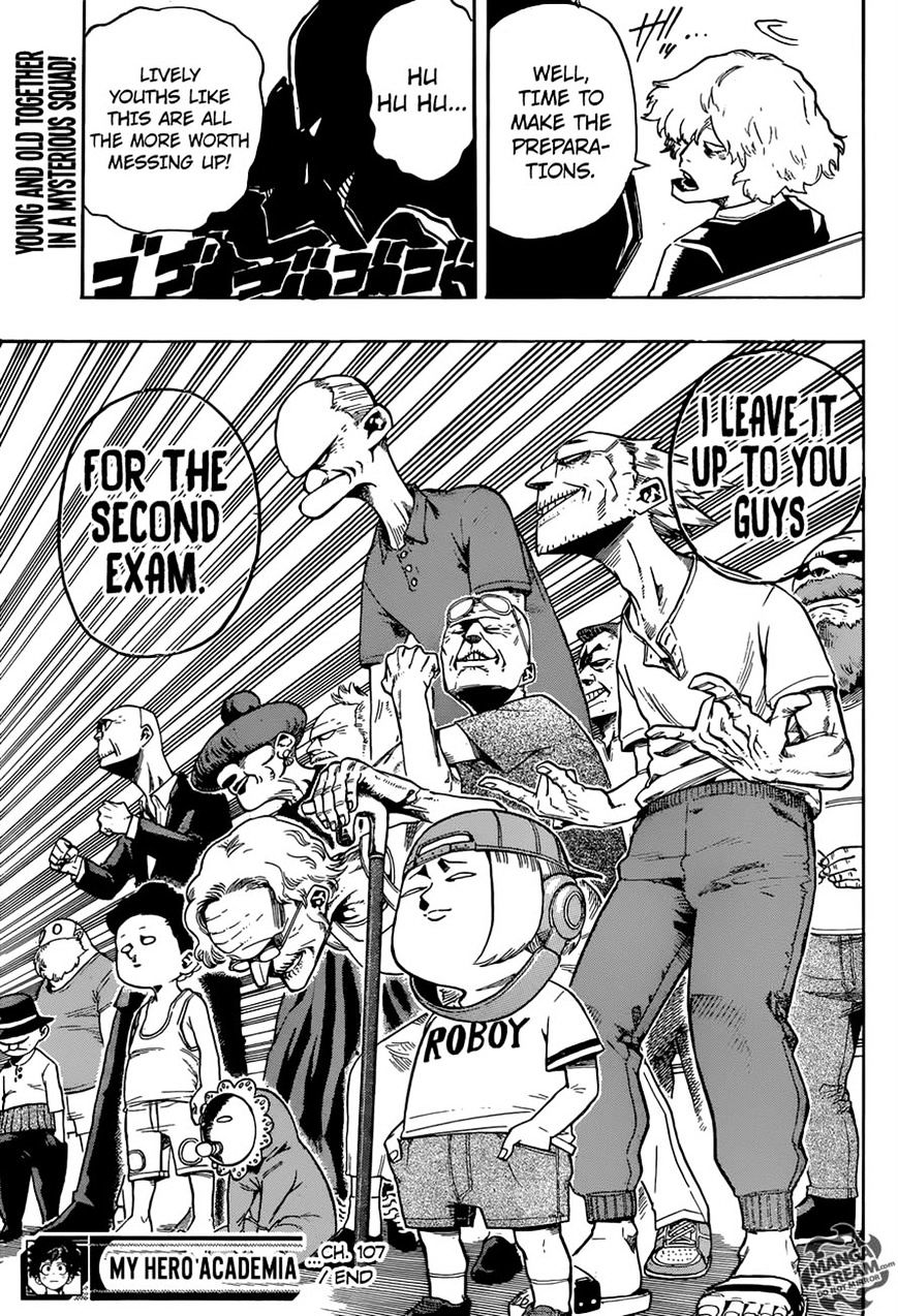 My Hero Academia, chapter 107