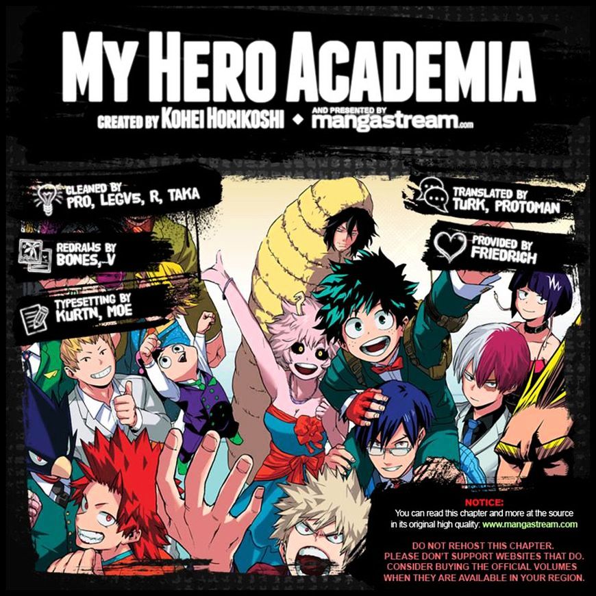 My Hero Academia, chapter 107