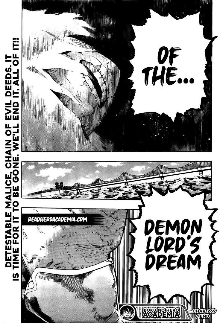 My Hero Academia, chapter 269