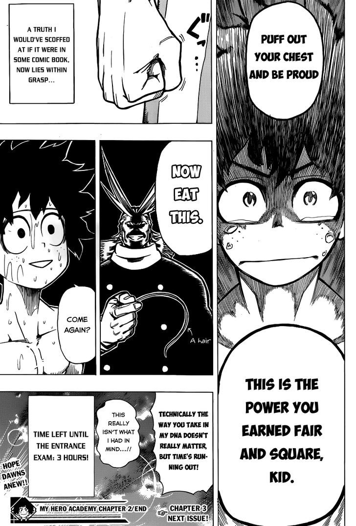 My Hero Academia, chapter 2