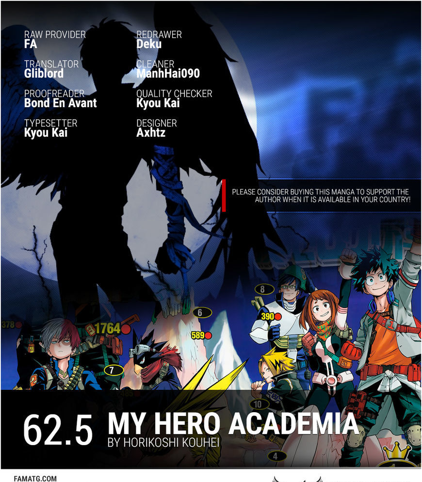 My Hero Academia, chapter 62.5