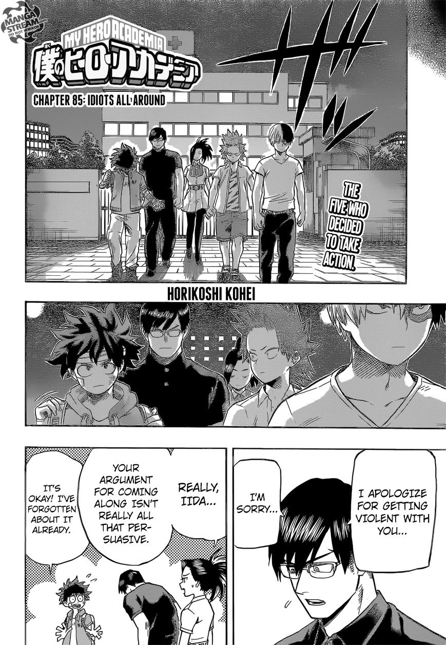 My Hero Academia, chapter 85