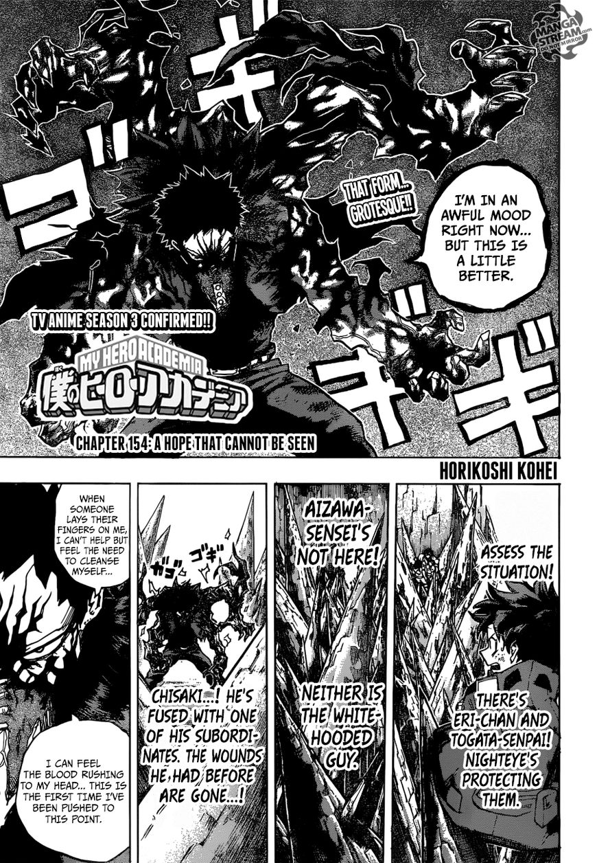 My Hero Academia, chapter 154