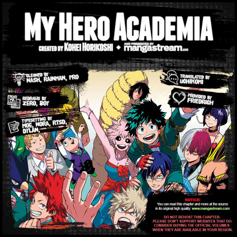 My Hero Academia, chapter 154