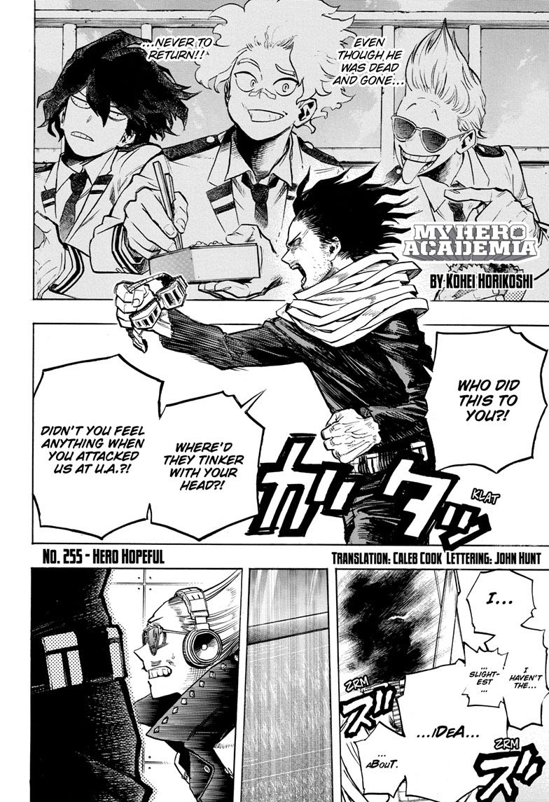 My Hero Academia, chapter 255