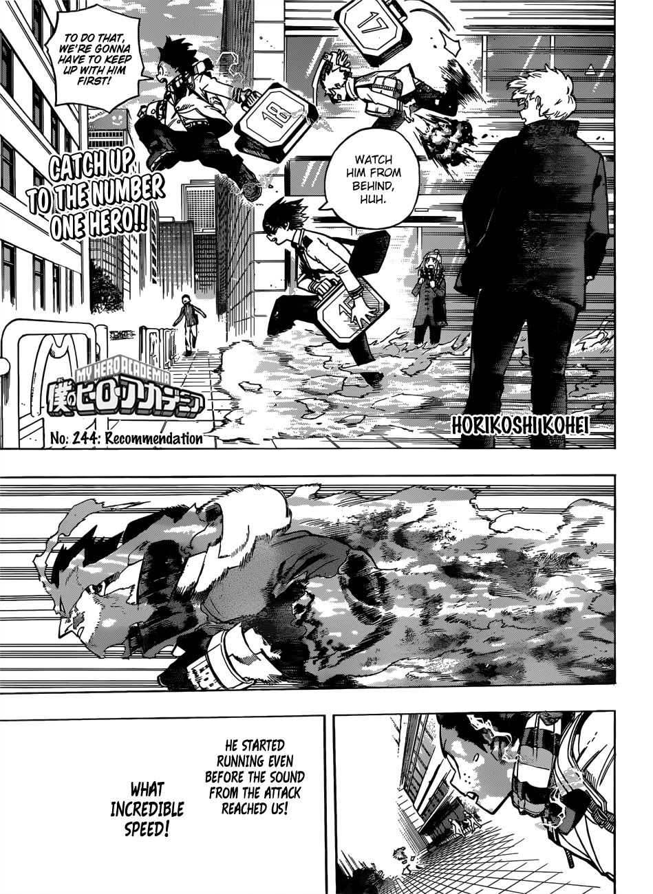 My Hero Academia, chapter 244