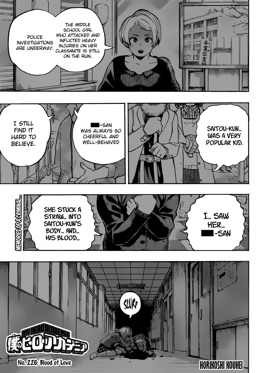 My Hero Academia, chapter 226