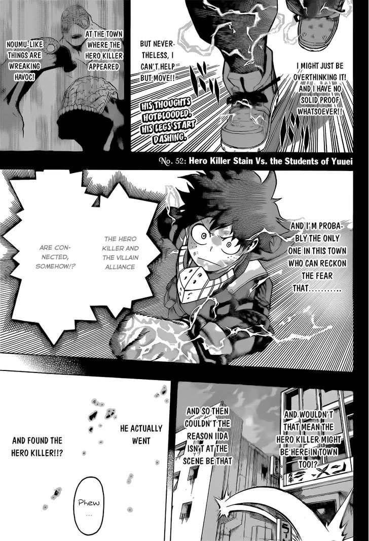 My Hero Academia, chapter 52