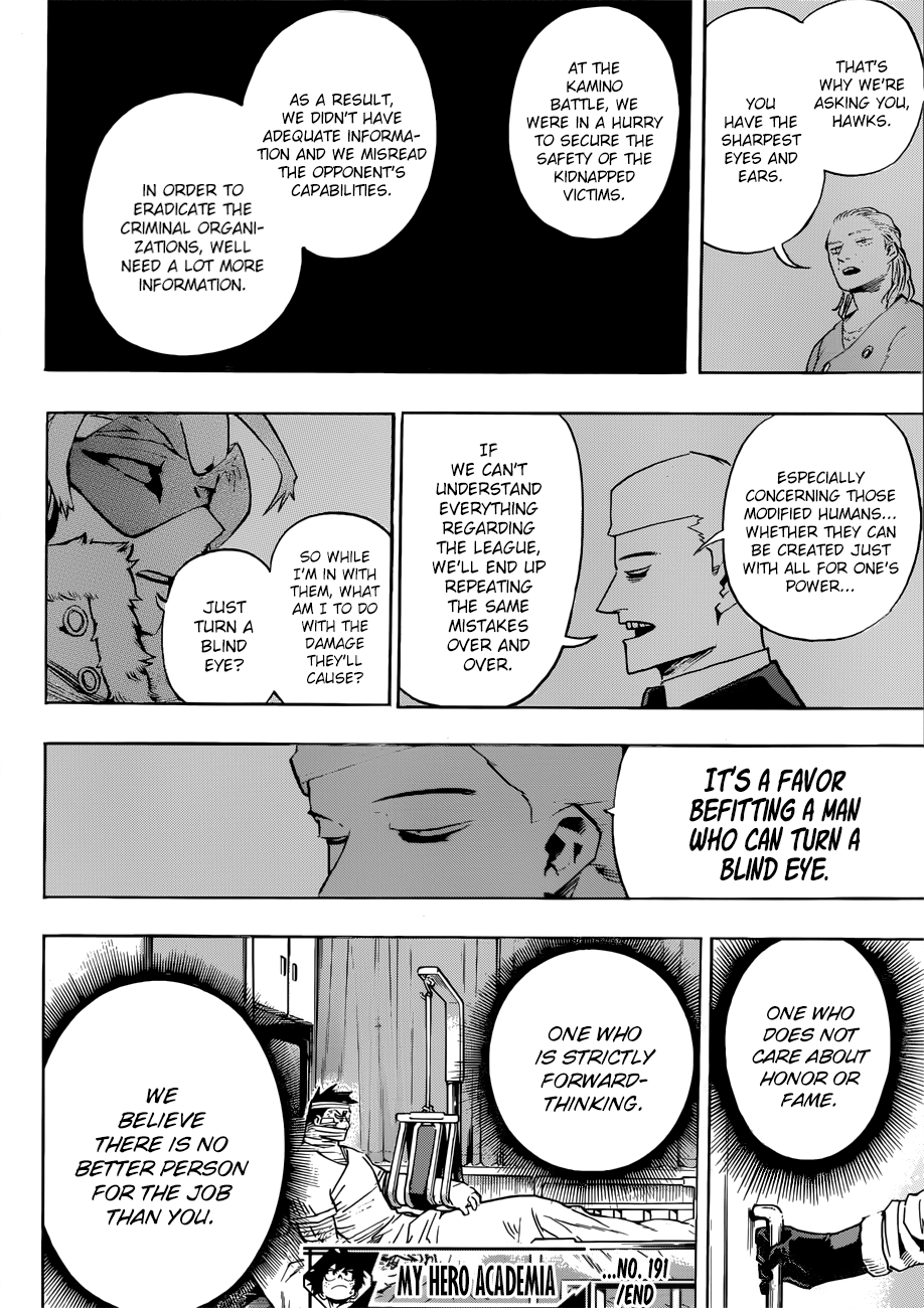 My Hero Academia, chapter 191