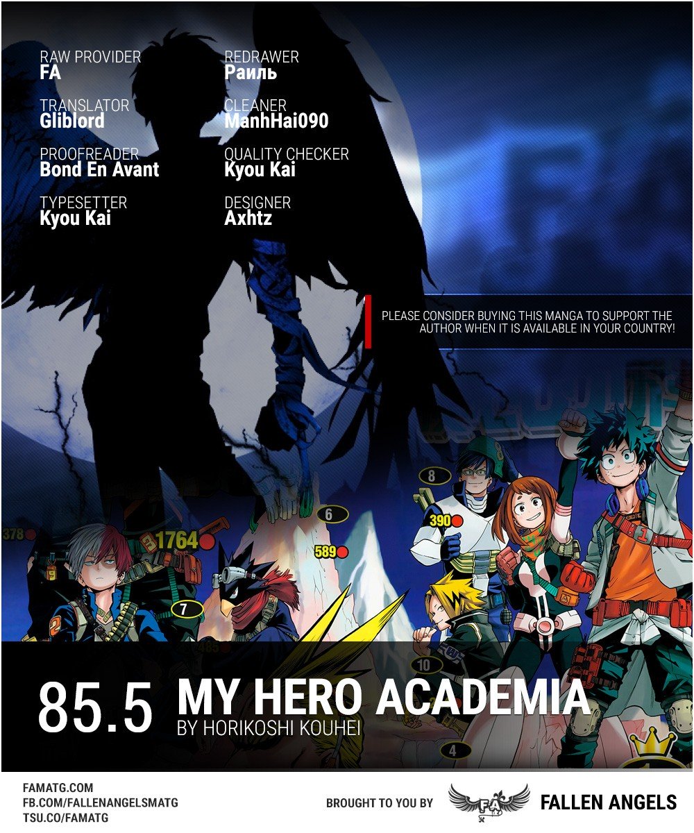 My Hero Academia, chapter 85.5