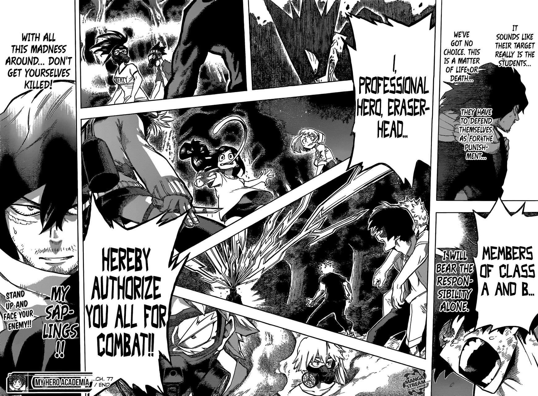 My Hero Academia, chapter 77