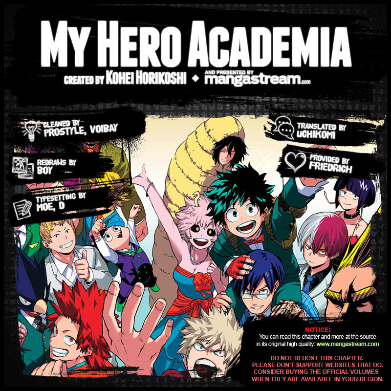 My Hero Academia, chapter 77