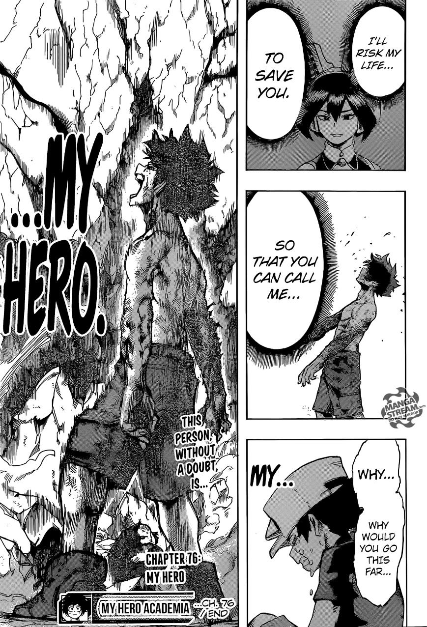 My Hero Academia, chapter 76