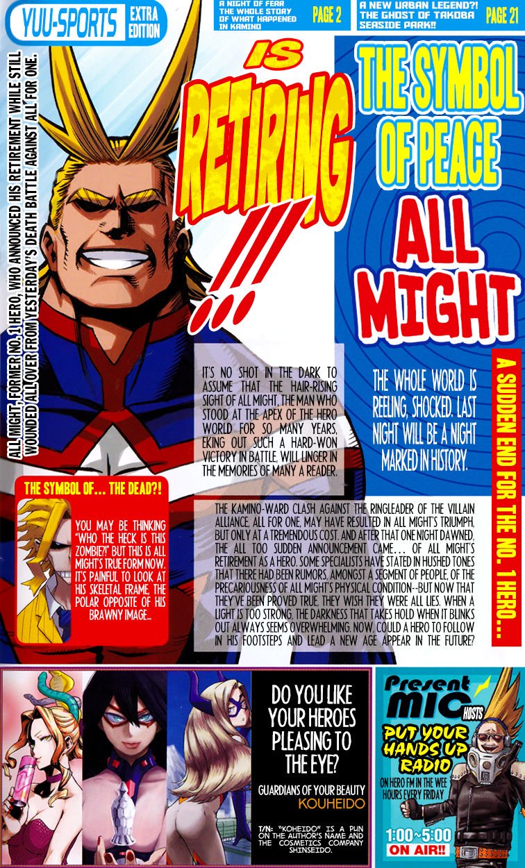 My Hero Academia, chapter 99.5