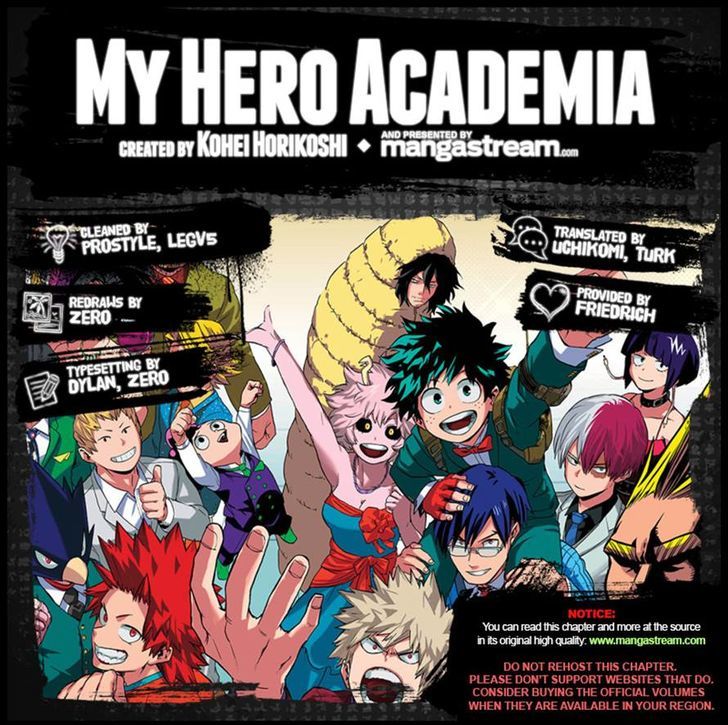 My Hero Academia, chapter 115