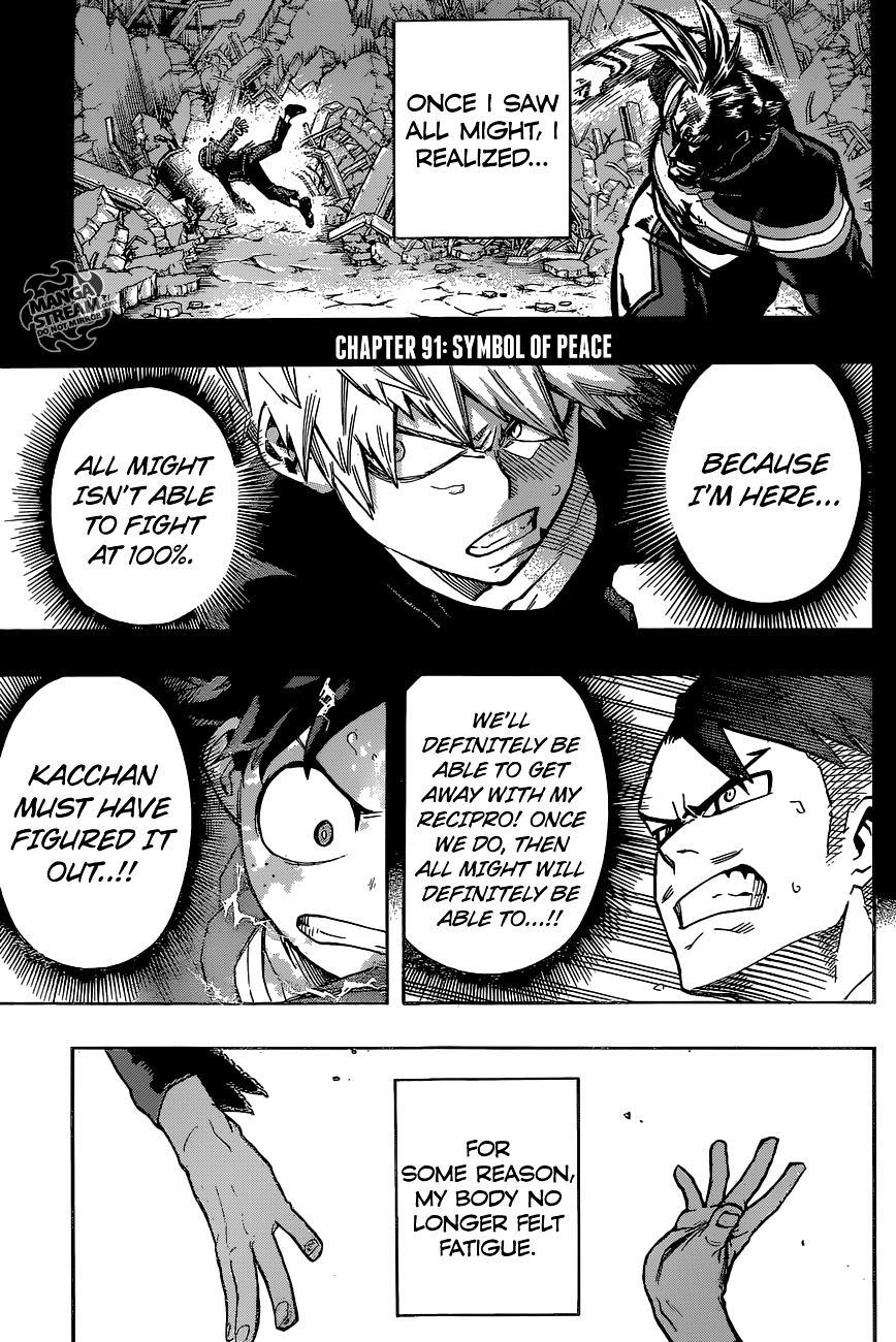 My Hero Academia, chapter 91