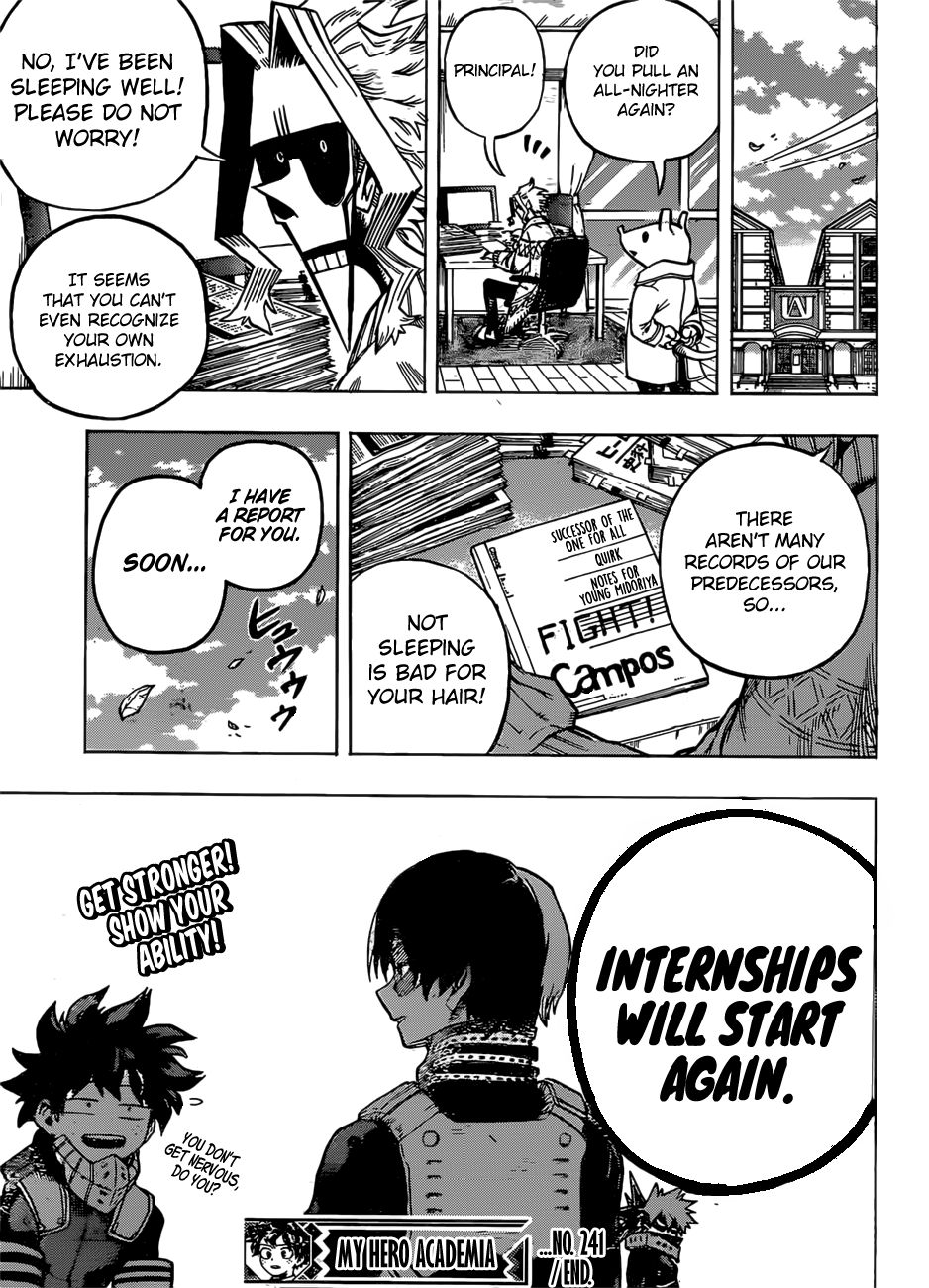 My Hero Academia, chapter 241