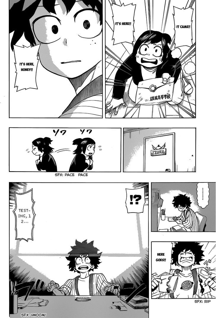 My Hero Academia, chapter 4