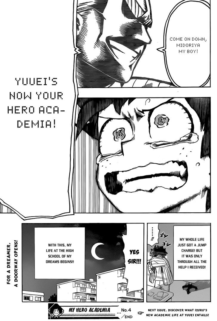 My Hero Academia, chapter 4