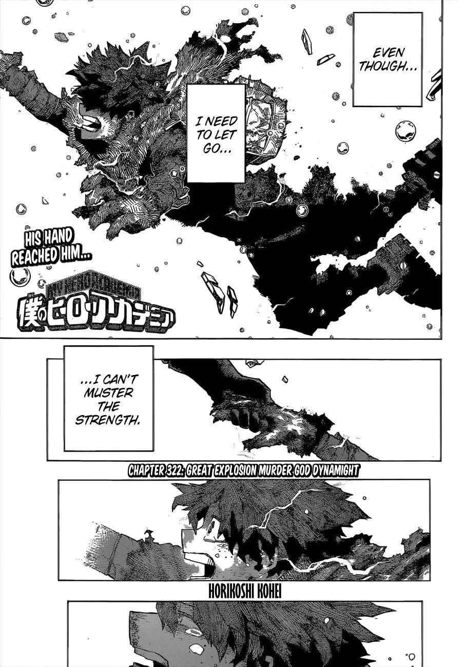 My Hero Academia, chapter 322