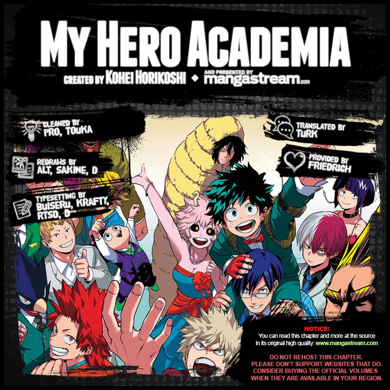 My Hero Academia, chapter 181