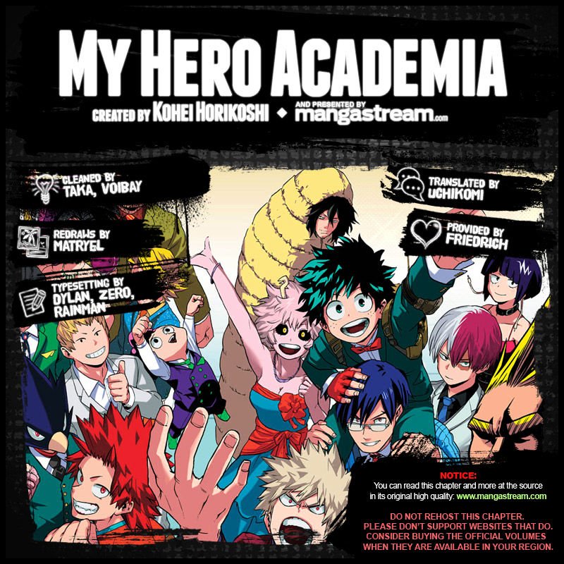 My Hero Academia, chapter 121