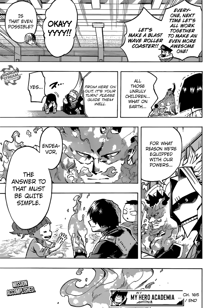 My Hero Academia, chapter 166