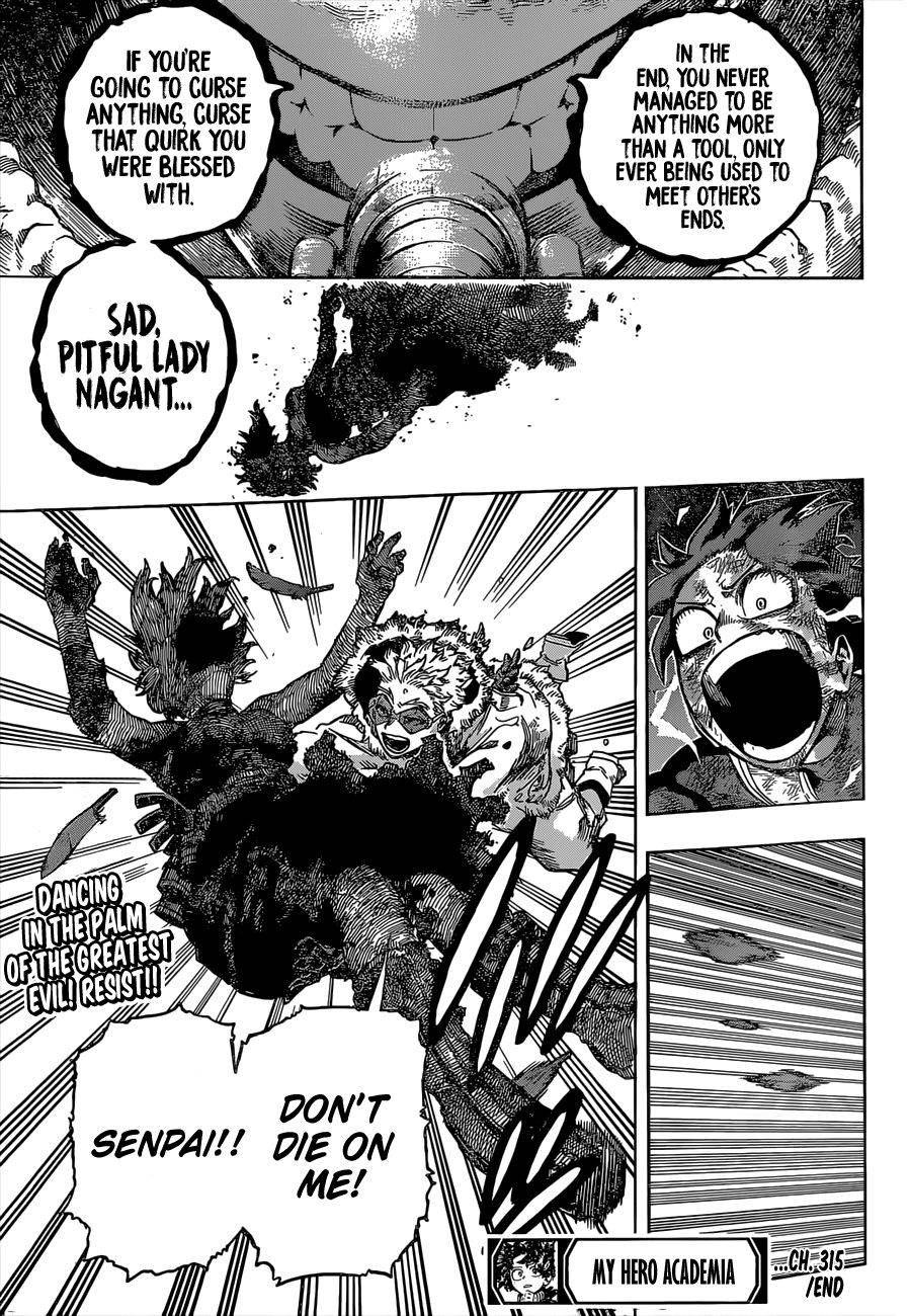 My Hero Academia, chapter 315