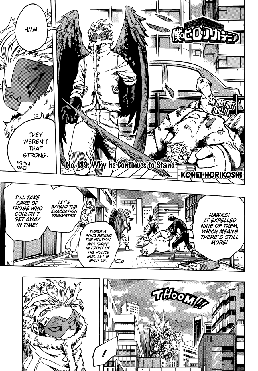 My Hero Academia, chapter 189