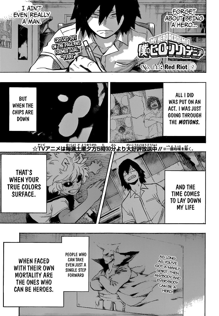 My Hero Academia, chapter 145