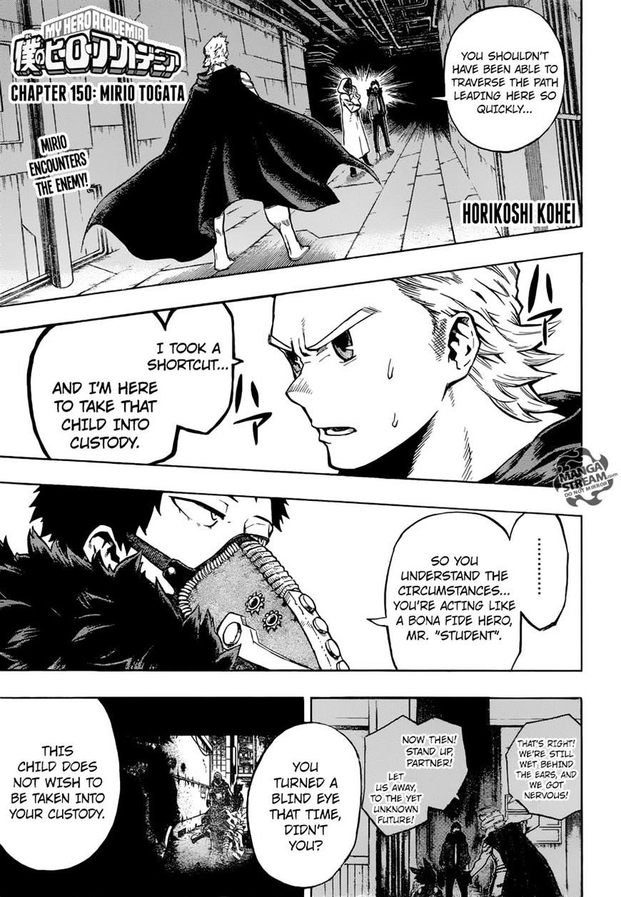 My Hero Academia, chapter 150