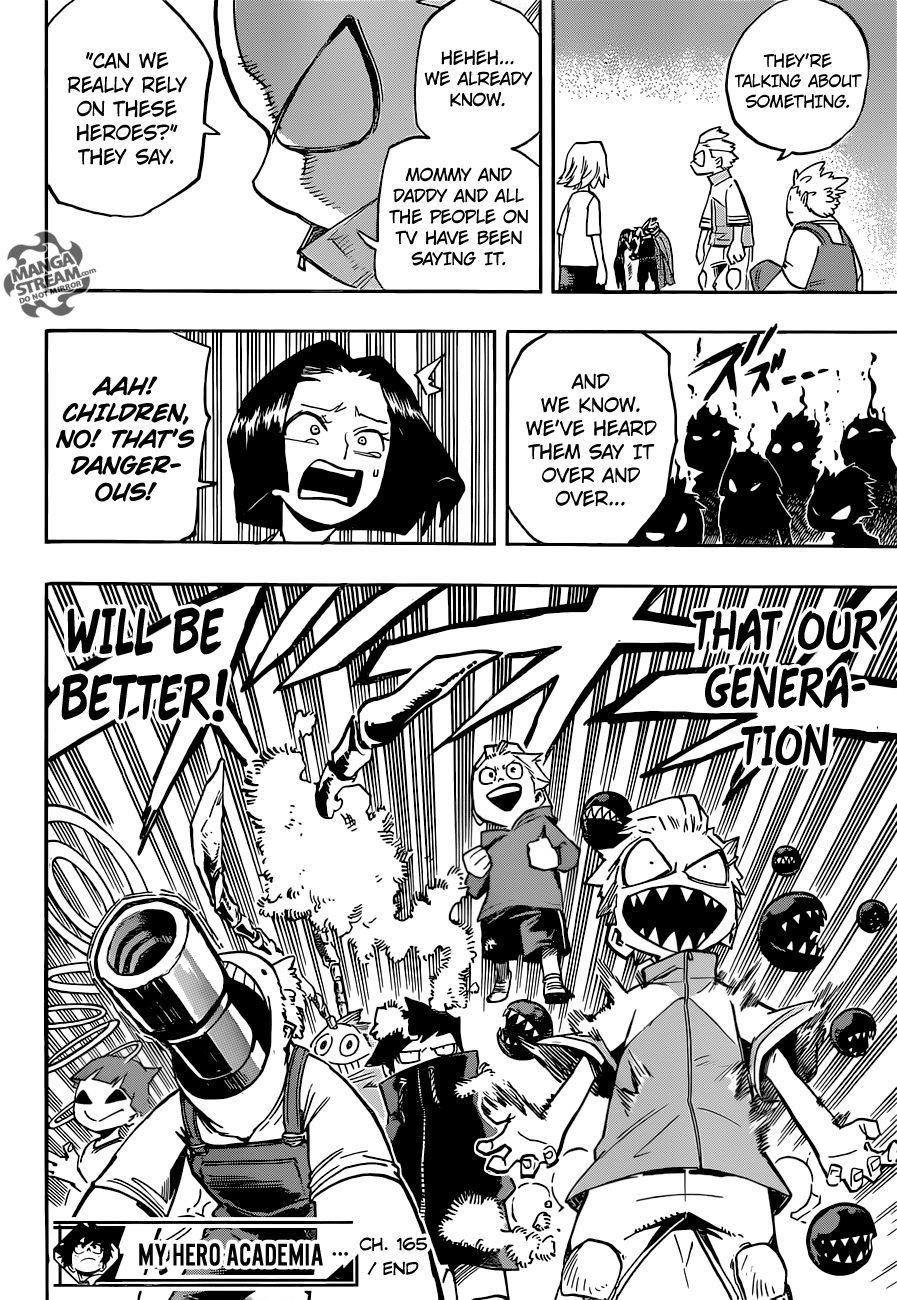 My Hero Academia, chapter 165