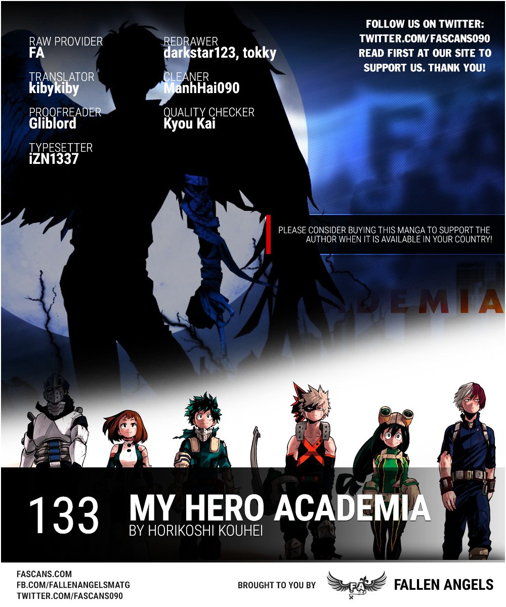 My Hero Academia, chapter 133