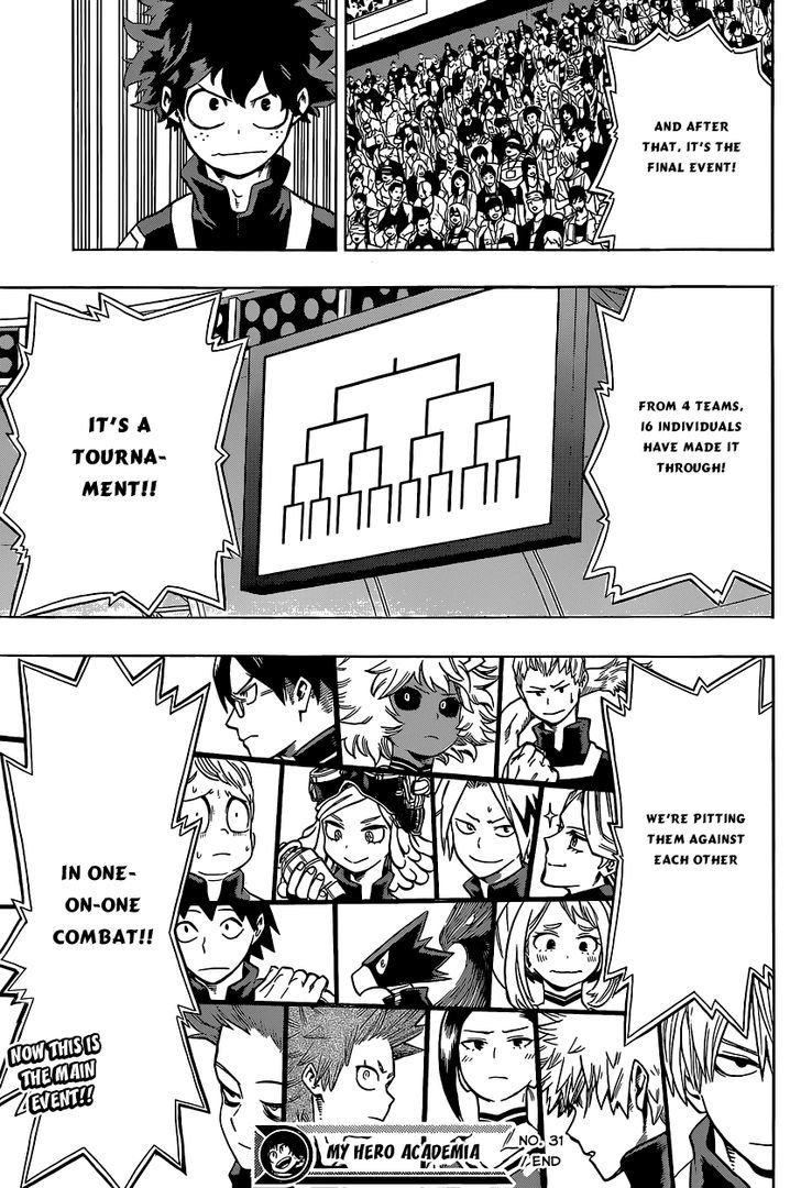 My Hero Academia, chapter 31