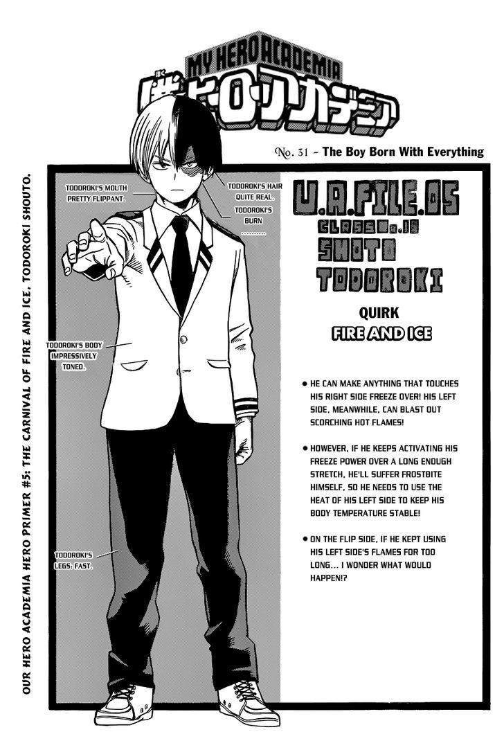 My Hero Academia, chapter 31