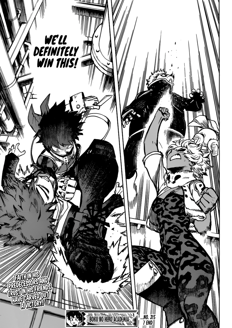 My Hero Academia, chapter 215