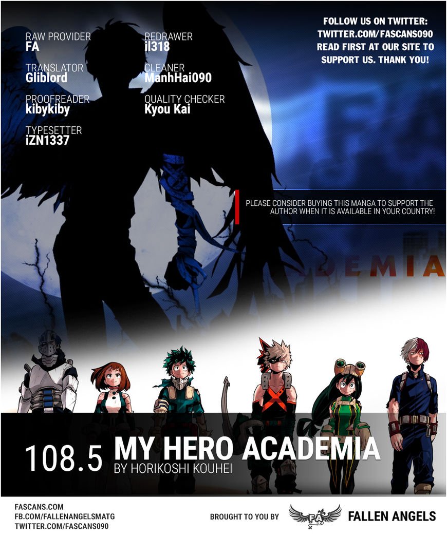 My Hero Academia, chapter 108.5